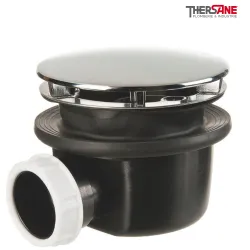 Bonde de douche horizontale extra plate Ø90