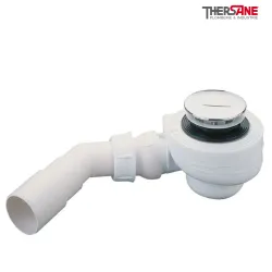 Bonde grand débit pour receveur grès, acier et acrylique