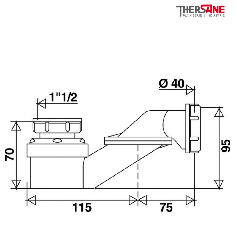 Siphon Pour Baignoire Extra Plat