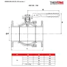 RBS 2 pièces à brides acier inox ASTM A351 CF8M DIMENSIONS DN 125 - 150 ( en mm ) 765