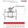RBS 2 pièces à brides acier ASTM A216 WCB ISO PN20 ANSI 150 DIMENSIONS DN 15 – 50 793