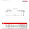 RBS 2 pièces à brides acier ASTM A216 WCB ISO PN20 ANSI 150 DIMENSIONS BRIDES ( en mm ) 793