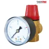 Soupape avec manomètre monté FF 1/2" série 313 type ZM