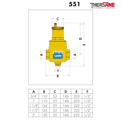 Schéma dégazeur Discal standard horizontal 3/4¨à 2¨