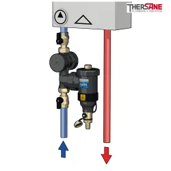 Schéma Verticale pot de décantation  DIRTMAG PLUS FF