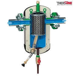 Pot décantation avec barreau magnétique DIRTCAL à brides