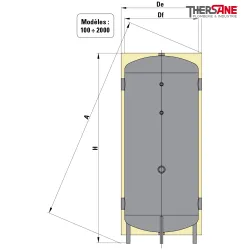 Schéma ballons stockeurs froid et chaud pour circuit primaire
