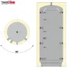 Schéma 2 ballon stockeur chauffage "gamme plus" sans échangeur acier