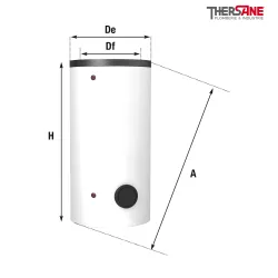 Ballon stockeur XL d'eau chaude sanitaire pour PAC