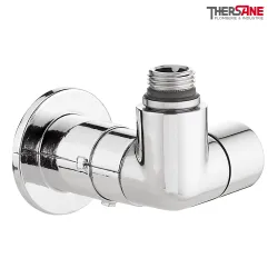 Ensemble de robinetterie gauche luxe chromés pour sèche serviette