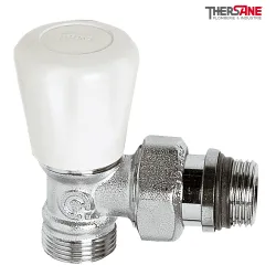 Robinet manuel équerre laiton chromé mâle M23 x 1,5