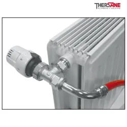 Robinet corps équerre laiton chromé mâle M23 x 1,5