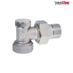 Coude de réglage laiton nickelé gamme A sans joint sur la douille