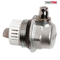 Purgeur de radiateur automatique bouchon à disques de fibres. laiton chromé AERCAL