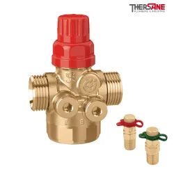 Vanne de régulation et d’équilibrage automatique avec vannes de pression