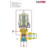 Vue découpée Robinet thermostatique dynamique
