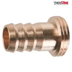 Demi raccord d'arrosage mâle cannelé