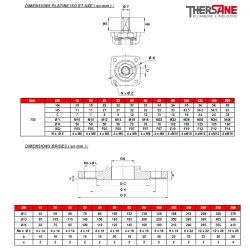 RBS 2 pièces à brides PN16/40 DIMENSIONS Platine et bride 752