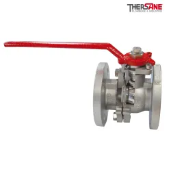 RBS 2 pièces à brides PN16/40 ACIER INOX ASTM A351 CF8M 753 vue en coupe