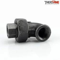 Coude union fonte malléable fileté femelle à joint conique