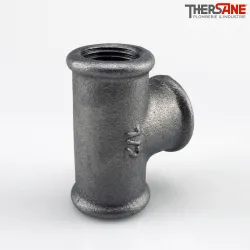 Té égal femelle fonte malléable fileté