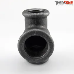 Raccord Té réduit femelle fonte malléable fileté
