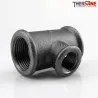 Raccord fonte malléable fileté Té réduit femelle