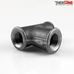 Raccord Té fonte malléable femelle à embranchement cintré