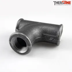 Té cintré fonte malléable femelle à embranchement