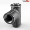 Té femelle à embranchement cintré fonte malléable 