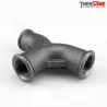 Té fonte malléable femelle à deux embranchements cintrés