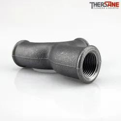 Té fonte malléable cintrés femelle à deux embranchements 