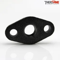 Bride fonte malléable ovale avec trous