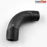 Courbe 90° fonte malléable fileté grand rayon mâle mâle