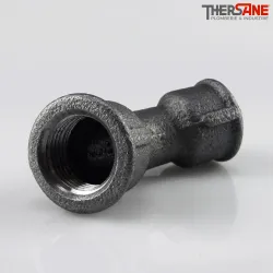 Coude fonte malléable fileté 45° femelle