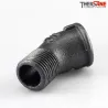 Raccord Coude fonte malléable fileté 45° mâle femelle