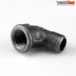 Raccord Coude fonte malléable fileté mâle femelle