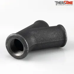 Raccord Té femelle 45° fonte malléable fileté