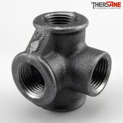 Distributeur femelle à Té fonte malléable fileté