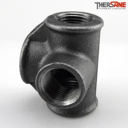 Distributeur femelle à Té fonte malléable