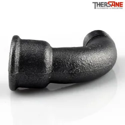 Coude fonte malléable fileté grand rayon 90° mâle femelle