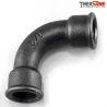 Raccord fonte malléable fileté Courbe grand rayon 90° femelle femelle