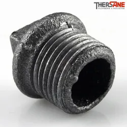 Bouchon fonte malléable fileté mâle avec bourrelet