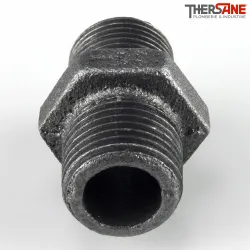 Mamelon mâle filetage droite/droite fonte malléable