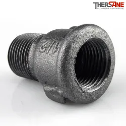 Raccord Manchon fonte malléable fileté égal femelle et mâle