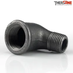 Coude réduit fonte malléable fileté femelle mâle