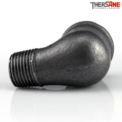 Coude fonte malléable fileté réduit femelle mâle