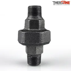 Raccord fonte malléable fileté Manchon union mâle à joint conique