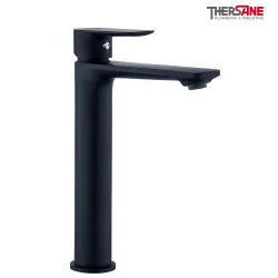 Mitigeur lavabo haut Noir THEWA JEZ17N