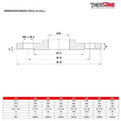 dimension bride pn10 Vanne à opercule fonte PN16 à tige montante NF 29323